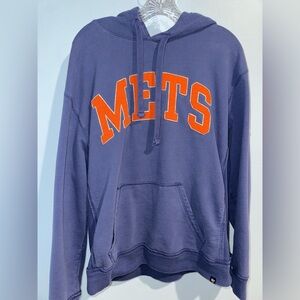 47 Blue and Orange Mets Hoodie Sweatshirt
